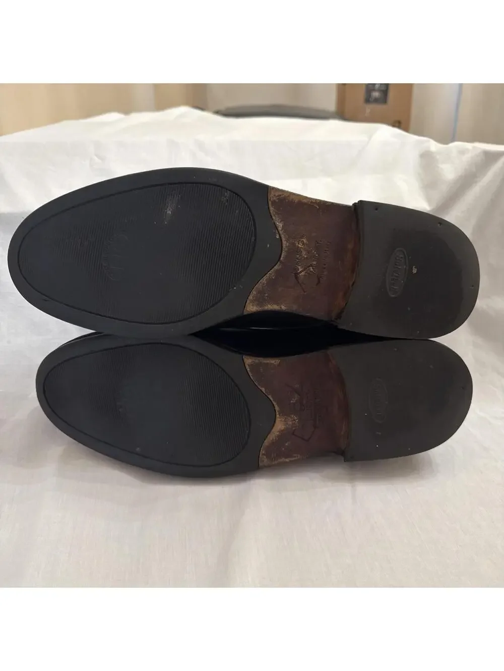 Johnston & Murphy Men’s Black Leather Cap Toe Oxford Dress Shoes – Made in Italy